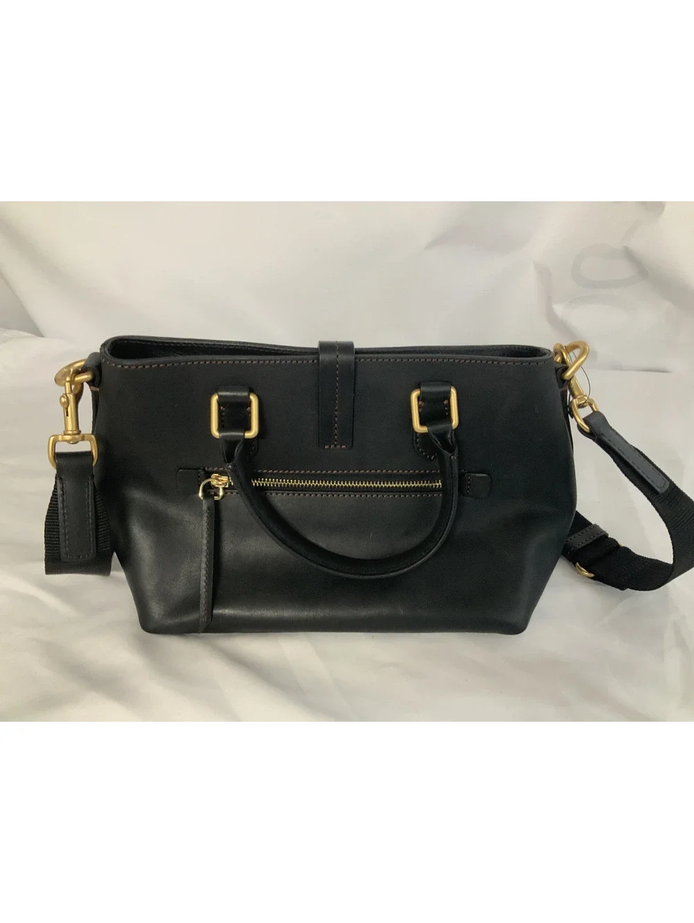 DOONEY AND BOURKE LEATHER SATCHEL-ADJUSTABLE STRAP